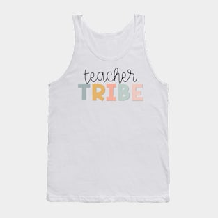 Teacher Tribe Muted Pastels Tank Top